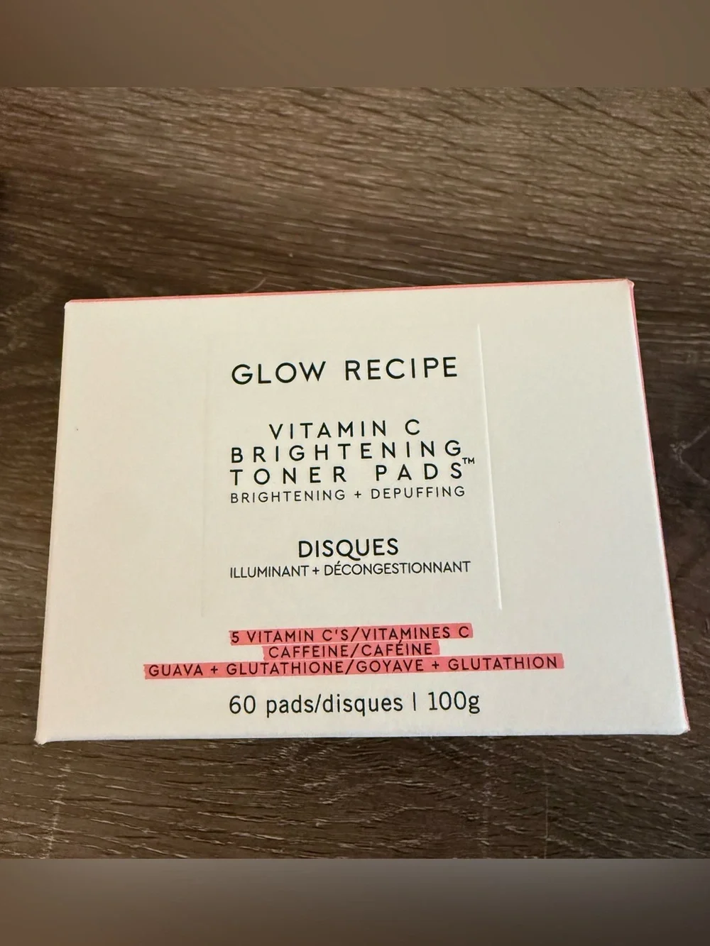 Glow Recipe Vitamin C Brightening Korean Guava Toner Pads